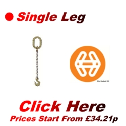 Single Leg Chain Slings - Click Here - Prices From &pound;34.21p