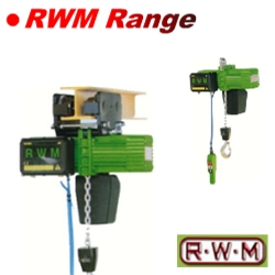 RWM Electric Chain Hoist Range - Click Here