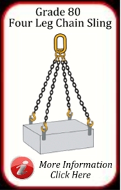 Four Leg Chain Slings Grade 80